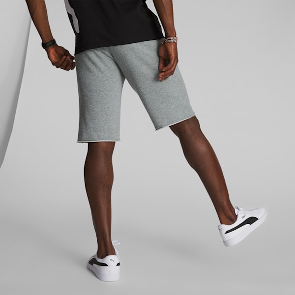 Shorts para hombre Essentials+ 12", Medium Gray Heather-Puma Black, extralarge